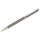 Ручка шариковая Delucci Stella синяя 1,0мм, корпус оружейный металл/серебро, кристал, подарочная упаковка
