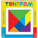 Игра-головоломка Step Puzzle Танграм, дерево, 7 цветов, от 3-х лет, картонная коробка