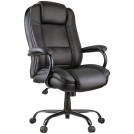 Кресло руководителя Helmi HL-ES01 Extra Strong повышенной прочности, экокожа черная, до 200кг