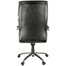 Кресло руководителя Helmi HL-E12 Congress, кожа черная, мультиблок, хром