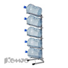 Метал.Мебель KD_Бридж-5 стеллаж для воды бутилир. на 5 тар, цв. серый