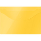 Папка-конверт на кнопке OfficeSpace  А4, 120мкм, желтая