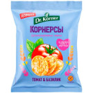 Чипсы цельнозерновые кукурузно-рисовые Dr.Korner с томатом и базиликом, 50 г