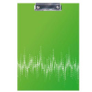 Планшет с зажимом Berlingo Neon А4, ламинированный, неоновый зеленый