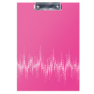 Планшет с зажимом Berlingo Neon А4, ламинированный, неоновый розовый