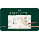 Набор художественных изделий Faber-Castell Pitt Monochrome, 33 предмета, метал. кор.