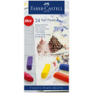 Пастель Faber-Castell Soft pastels, 24 цв., мини, картон. упак.