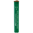 Грифели для механических карандашей Faber-Castell Polymer, 12шт., 0,5мм, H