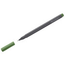Ручка капиллярная Faber-Castell Grip Finepen оливковая, 0,4мм, трехгранная