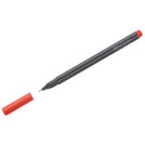 Ручка капиллярная Faber-Castell Grip Finepen красная, 0,4мм, трехгранная