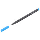 Ручка капиллярная Faber-Castell Grip Finepen светло-синяя, 0,4мм, трехгранная