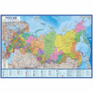 Карта Россия политико-административная Globen, 1:7,5млн., 1160*800мм, интерактивная, европодвес