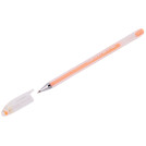Ручка гелевая Crown Hi-Jell Pastel оранжевая пастель, 0,8мм
