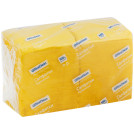 Салфетки бумажные OfficeClean Professional, 1 слойн., 24*24см, желтые, 400шт.