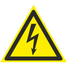 Знак предупрежд. OfficeSpace Опасность поражения электрическим током, 200*200*200мм, самоклейка
