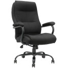 Кресло руководителя Helmi HL-ES02 Extra Strong повышенной прочности, ткань черно-серая, до 200кг