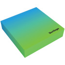 Блок для записи декоративный на склейке Berlingo Radiance 8,5*8,5*2, голубой/зеленый, 200л.