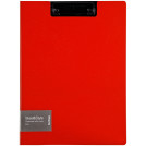 Папка-планшет с зажимом Berlingo Steel Style A4, пластик (полифом), красная