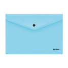 Папка-конверт на кнопке Berlingo Instinct, А4, 180мкм, аквамарин