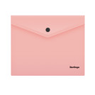 Папка-конверт на кнопке Berlingo Instinct, А5+, 180мкм, фламинго