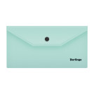 Папка-конверт на кнопке Berlingo Instinct, C6, 180мкм, мятный