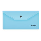 Папка-конверт на кнопке Berlingo Instinct, C6, 180мкм, аквамарин