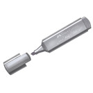Текстовыделитель Faber-Castell TL 46 Metallic мерцающий серебряный, 1-5мм