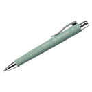 Ручка шариковая автоматическая Faber-Castell Poly Ball XB синяя, 1,4мм, софт-тач, трехгран., мятно-зеленый корпус