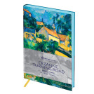 Записная книжка А6 80л. ЛАЙТ, кожзам, Greenwich Line Vision. Cezanne. Turning Road, тон. блок, цв. срез