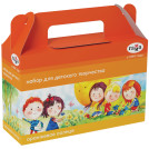 Набор для детского творчества Гамма Оранжевое солнце, 3 предмета, в подарочной коробке