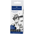 Набор капиллярных ручек Faber-Castell Pitt Artist Pens Mangaka, ассорти, 6 шт., 0,1/0,3/0,7/2 brus
