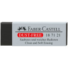 Ластик Faber-Castell Dust-Free, прямоугольный, картонный футляр, 63*22*11мм, черный