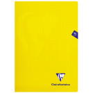 Тетрадь 48л., А4, клетка Clairefontaine Mimesys, пластиковая обложка, желтая, 90г/м2