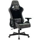 Кресло игровое ZOMBIE VIKING 7 KNIGHT B FABRIC, ML, ткань/экокожа черный, реклайнер (до 150кг)