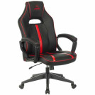 Кресло игровое ZOMBIE VIKING ZOMBIE A3 RED, PL, экокожа черный/красный, топ-ган (до 180кг)