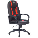 Кресло игровое ZOMBIE 8/8N/BL-RED, PL, экокожа черный/красный, топ-ган (до 180кг)