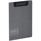Папка-планшет с зажимом Berlingo Steel Style A5+, 1800мкм, пластик (полифом), серебристый металлик
