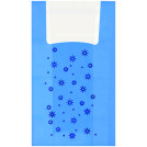 Пакет-майка OfficeClean Звезды , ПНД, 30+16*60см, 15мкм, голубой