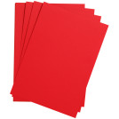 Цветная бумага 500*650мм., Clairefontaine Etival color, 24л., 160г/м2, ярко-красный, легкое зерно, хлопок