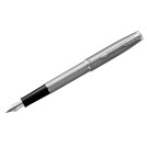 Ручка перьевая Parker Sonnet Sand Blasted Stainless Steel черная, 0,8мм, подарочная упаковка