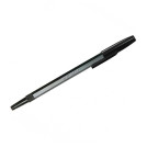 Ручка шариковая Стамм 049 черная, 1,0мм, черный корпус
