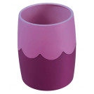Подставка-стакан Стамм, пластик, круглый, двухцветный фиолетовый-сиреневый