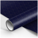 Упаковочная бумага глянц. 70*100см, MESHU Dark blue, 90г/м2