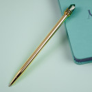 Ручка шариковая автоматическая MESHU Gloss crystal синяя, 1,0мм
