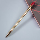 Ручка шариковая автоматическая MESHU Bright crystal синяя, 1,0мм