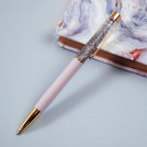 Ручка шариковая автоматическая MESHU Lilac sand синяя, 1,0мм