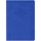 Телефонная книга А5, 80л., кожзам, OfficeSpace Winner синий, с вырубкой