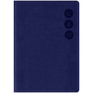 Телефонная книга А7, 64л., кожзам, OfficeSpace Nebraska темно-синий, с вырубкой
