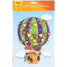 Аппликация из пуговиц Мульти-Пульти Воздушный шар, 21*29,5см, с раскраской, европодвес