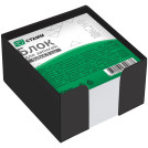 Блок для записей СТАММ 9*9*4,5см, пластиковый бокс, белый, белизна 65-70%